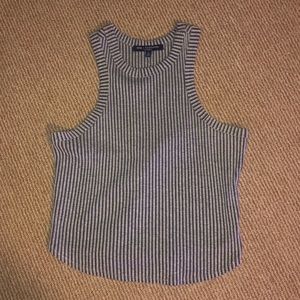Stripped Crop Tank Top